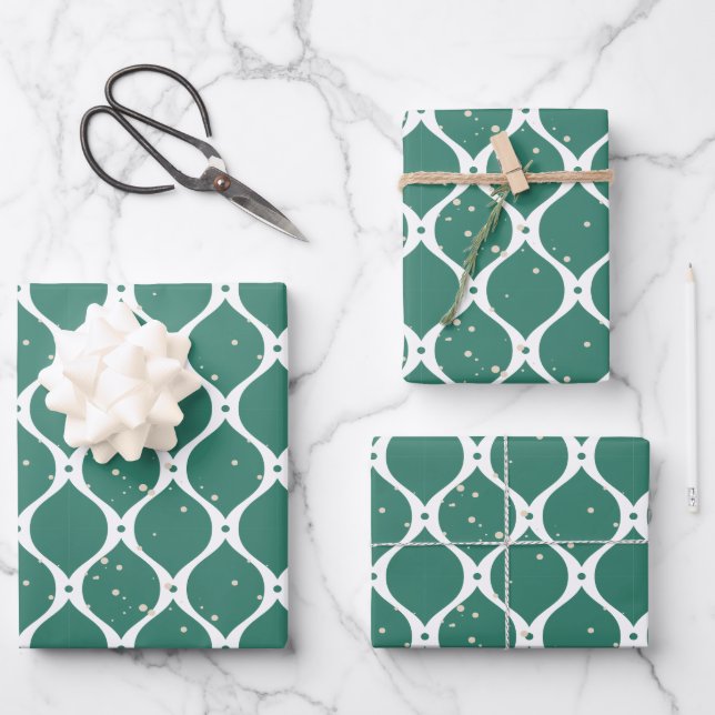 Weihnachtsmuster 119 geschenkpapier set (Vorderseite)