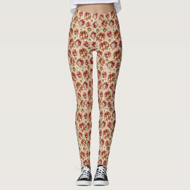 Weihnachtsmuster 2 leggings (Vorderseite)