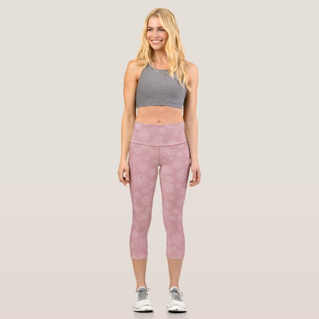 Weihnachtsmuster 34 capri leggings (Vorderseite)
