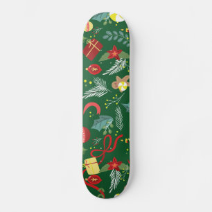 Weihnachtsmuster 5 skateboard