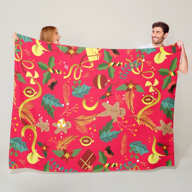 Weihnachtsmuster 6 fleecedecke (Beispiel)