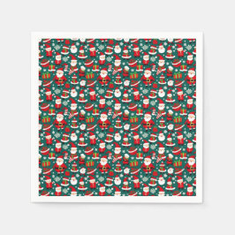 Weihnachtsmuster 6 - Papier Napkins Serviette