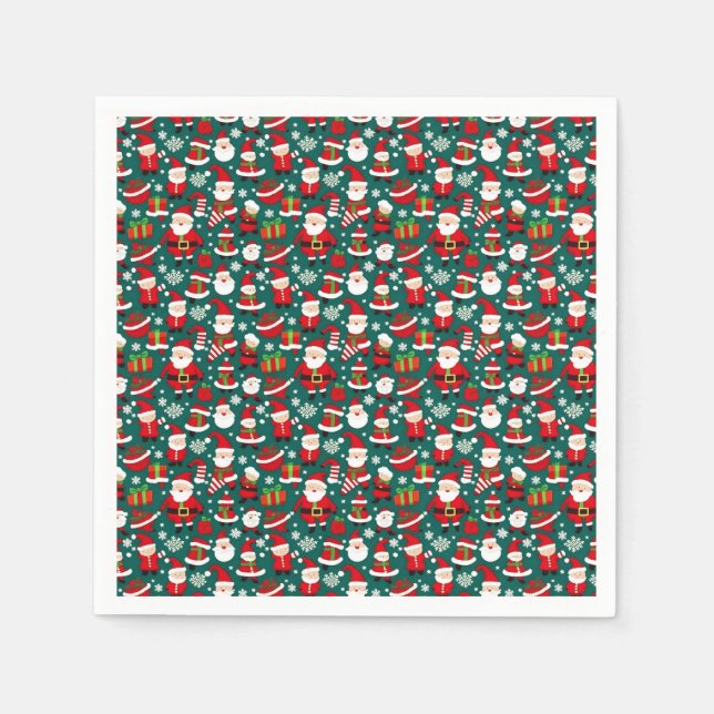 Weihnachtsmuster 6 - Papier Napkins Serviette (Vorderseite)