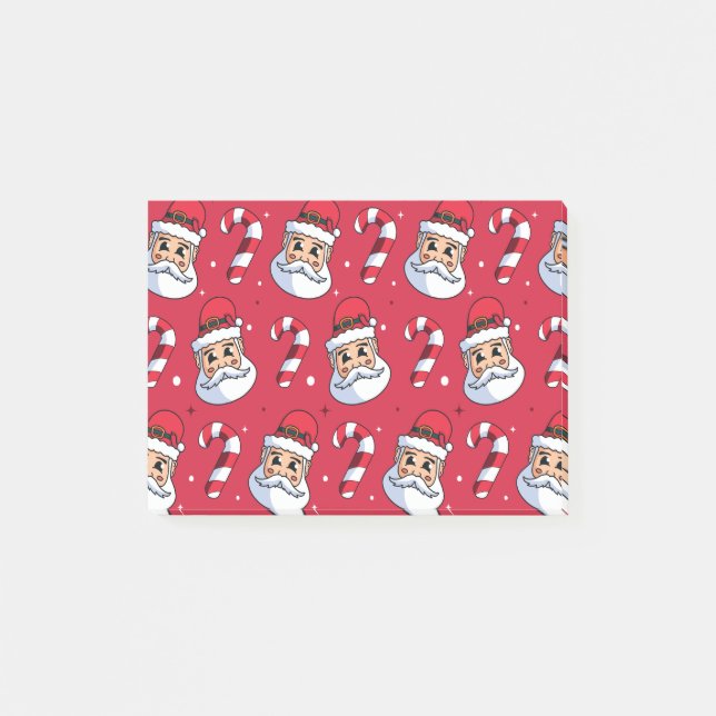 Weihnachtsmuster 89 post-it klebezettel (Vorderseite)