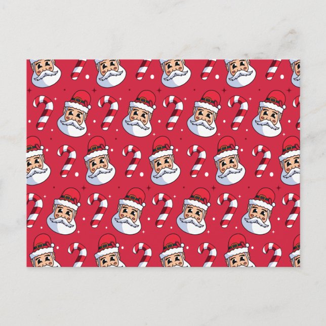 Weihnachtsmuster 89 postkarte (Vorderseite)
