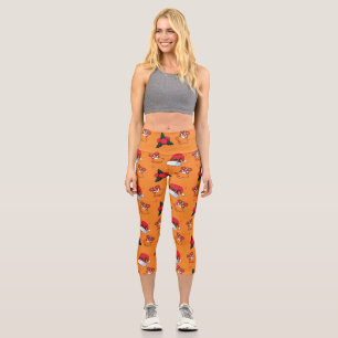 Weihnachtsmuster 90 capri leggings
