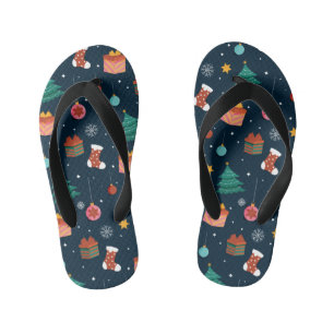 Weihnachtsmuster 96 kinderbadesandalen