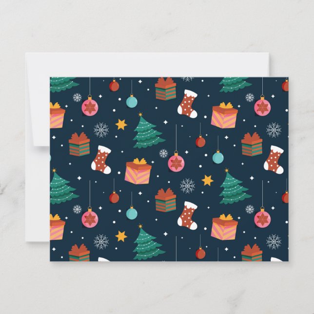 Weihnachtsmuster 96 mitteilungskarte (Vorderseite)