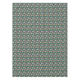 Weihnachtsmuster auf Fliesen Tischdecke
