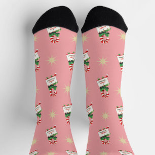 Weihnachtsmuster aus dem Jahrtausend, Candy Canons Socken