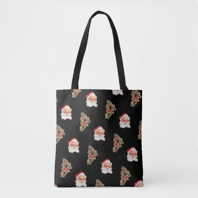 Weihnachtsmuster aus dem Weihnachtsalter Tasche (Vorderseite)