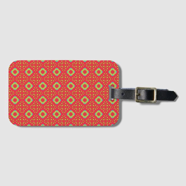 Weihnachtsmuster Charm 01 -  Gepäckanhänger (Vorderseite (Horizontal))