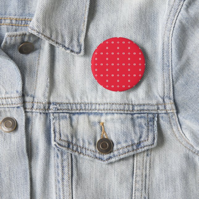 Weihnachtsmuster Charm 09 -  Button (Beispiel)