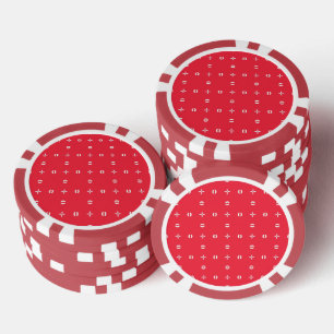 Weihnachtsmuster Charm 09 - Pokerchips