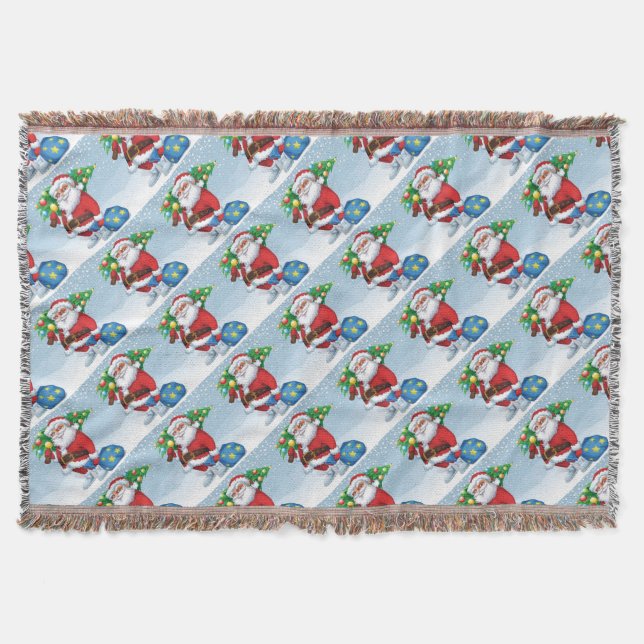 Weihnachtsmuster Decke (Vorderseite)