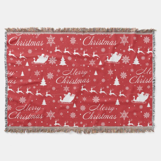 Weihnachtsmuster Decke (Vorderseite)