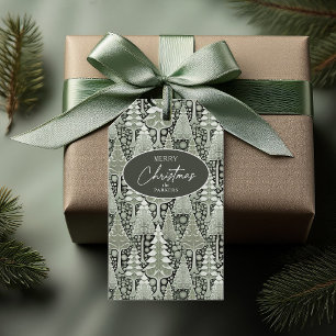 Weihnachtsmuster der Grünen Erde#6 ID1009 Geschenkanhänger