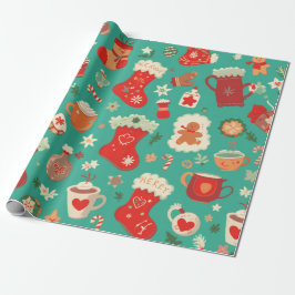 Weihnachtsmuster Design Geschenk Thema Geschenkpapier