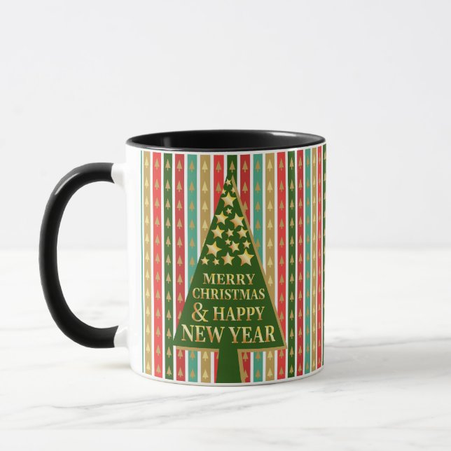 Weihnachtsmuster - Elegantes und elegantes Baum-De Tasse (Links)