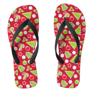 Weihnachtsmuster Flip Flops