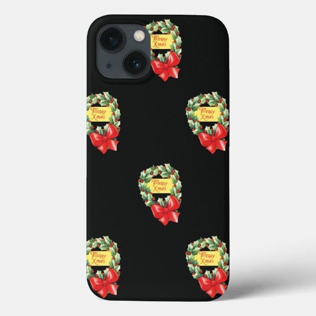 Weihnachtsmuster, frohe Weihnachten im Kraut Case-Mate iPhone Hülle (Rückseite)