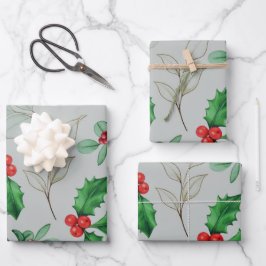 Weihnachtsmuster geschenkpapier set