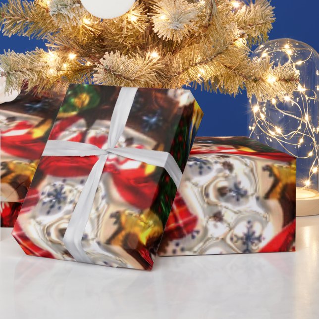 Weihnachtsmuster glänzendes Verpackungspapier Geschenkpapier (Feiertage)