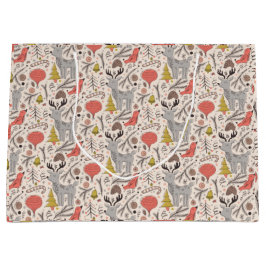 Weihnachtsmuster Große Geschenktüte