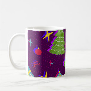 Weihnachtsmuster im neuen Jahr Kaffeetasse