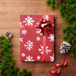 Weihnachtsmuster in Rot und Weiß Geschenkpapier