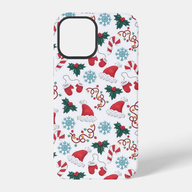 Weihnachtsmuster iPhone 12 Pro Hülle (Rückseite)
