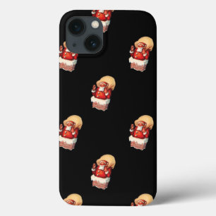 Weihnachtsmuster, Jolly Santa Claus iPhone 13 Hülle