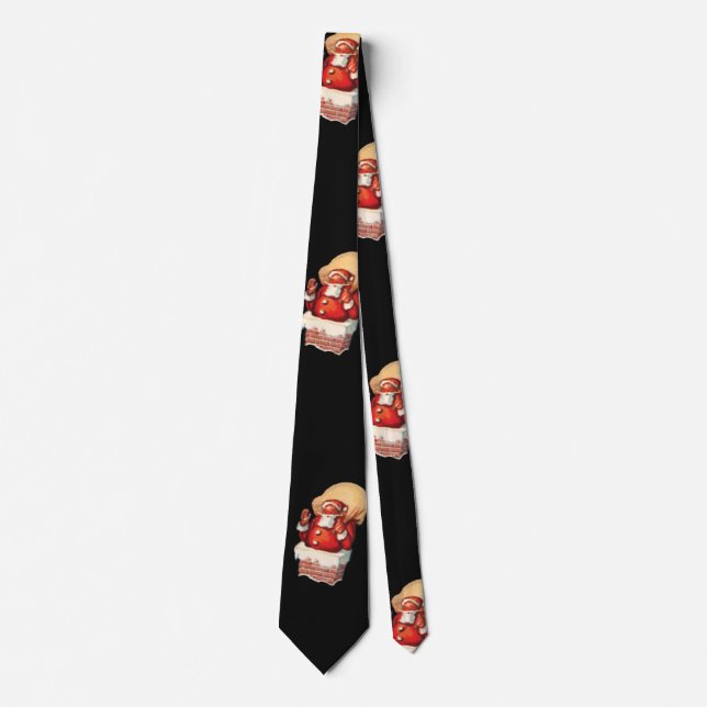 Weihnachtsmuster, Jolly Santa Claus Krawatte (Vorderseite)