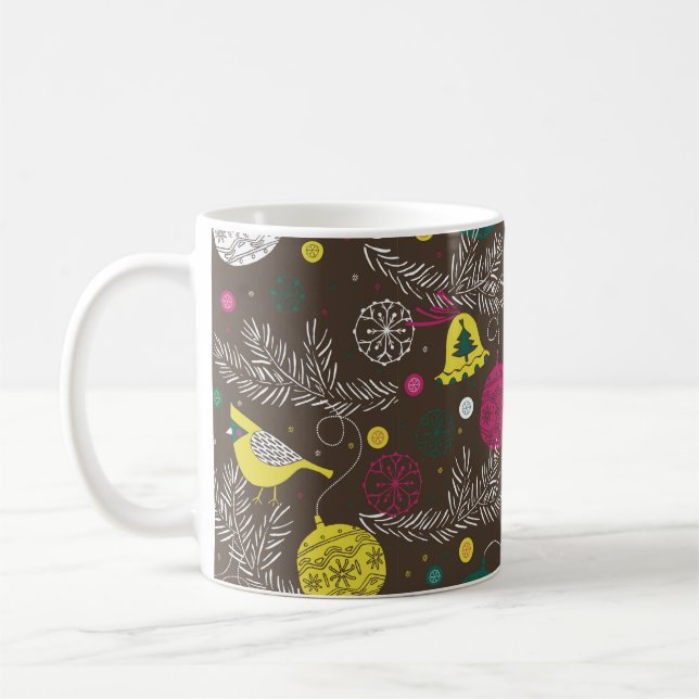 Weihnachtsmuster Kaffeetasse (Links)