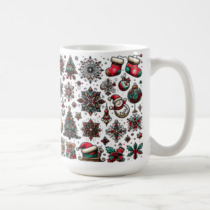 Weihnachtsmuster Kaffeetasse