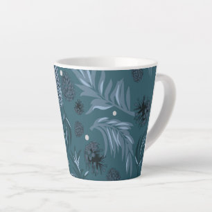 Weihnachtsmuster, Kiefer Schnee 12 Milchtasse