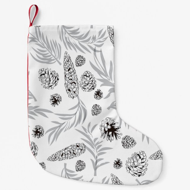 Weihnachtsmuster, Kiefernschnee 7 Kleiner Weihnachtsstrumpf (Vorderseite)