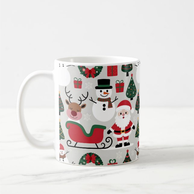 Weihnachtsmuster-Kollektion Kaffeetasse (Links)