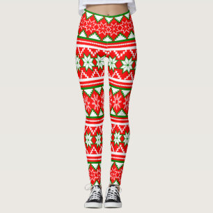 Weihnachtsmuster Leggings