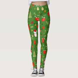 Weihnachtsmuster Leggings