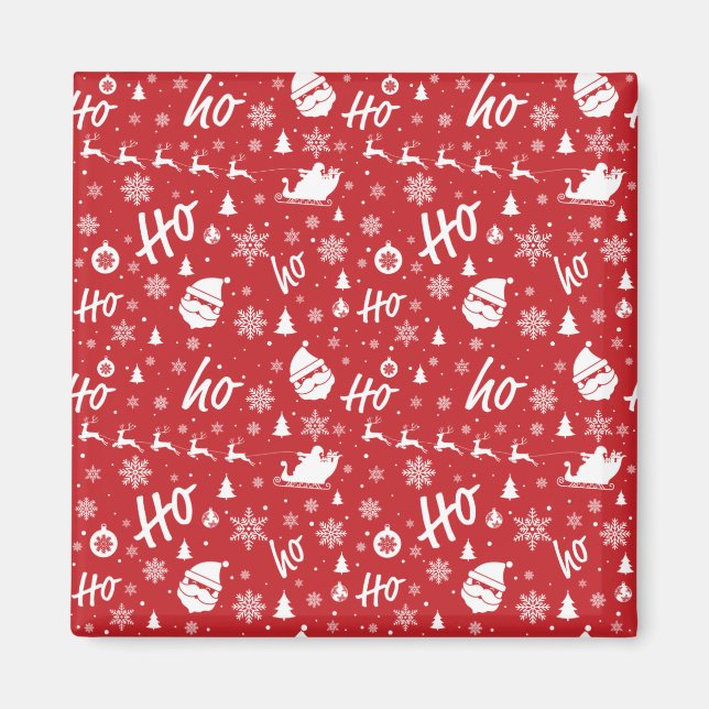 Weihnachtsmuster Magnet (Vorne)