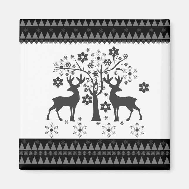 Weihnachtsmuster Magnet (Vorne)