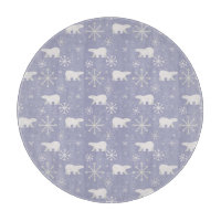 Weihnachtsmuster mit Eisbären und Schneeflocken