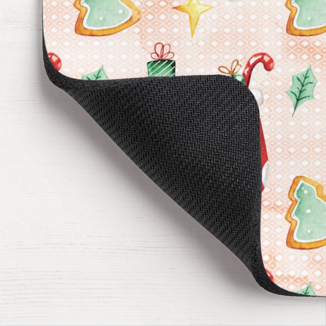 Weihnachtsmuster mit Geschenken Mousepad (Ecke)