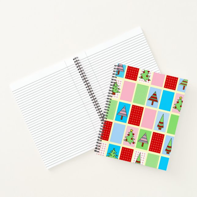 Weihnachtsmuster Notizbuch (Innenseite)