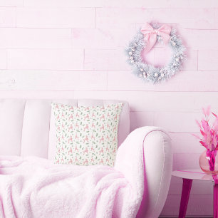 Weihnachtsmuster Pink Poodle Silhouette Kissen