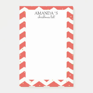 Weihnachtsmuster Post-it Klebezettel