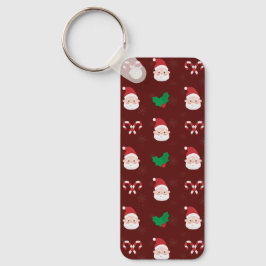 Weihnachtsmuster-Rectangle-Schlüsselanhänger Schlüsselanhänger