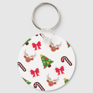 Weihnachtsmuster Schlüsselanhänger