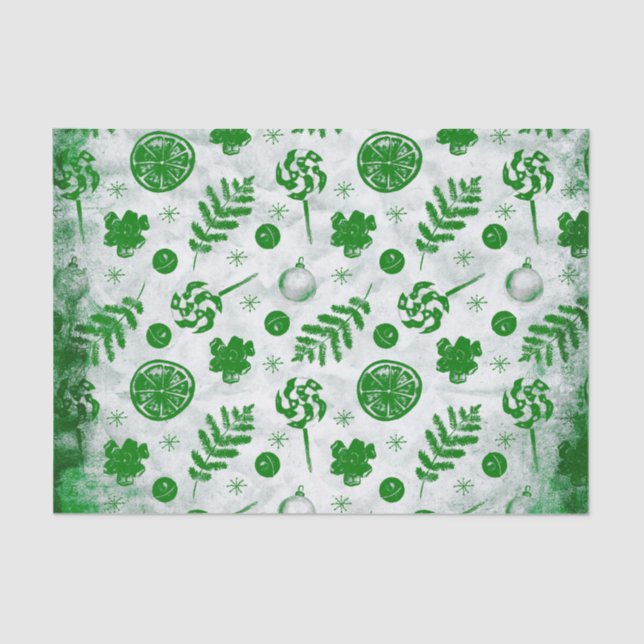 Weihnachtsmuster Seidenpapier (Vorderseite)